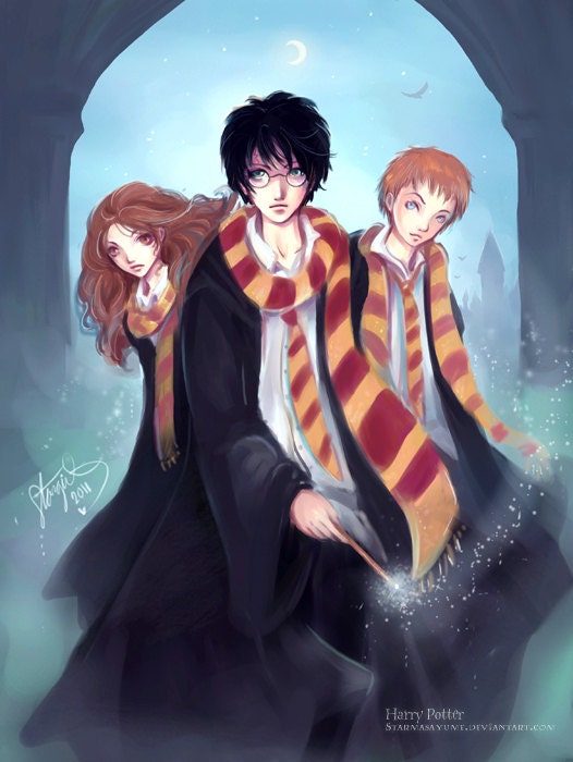 Lumos Harry Potter Art Print