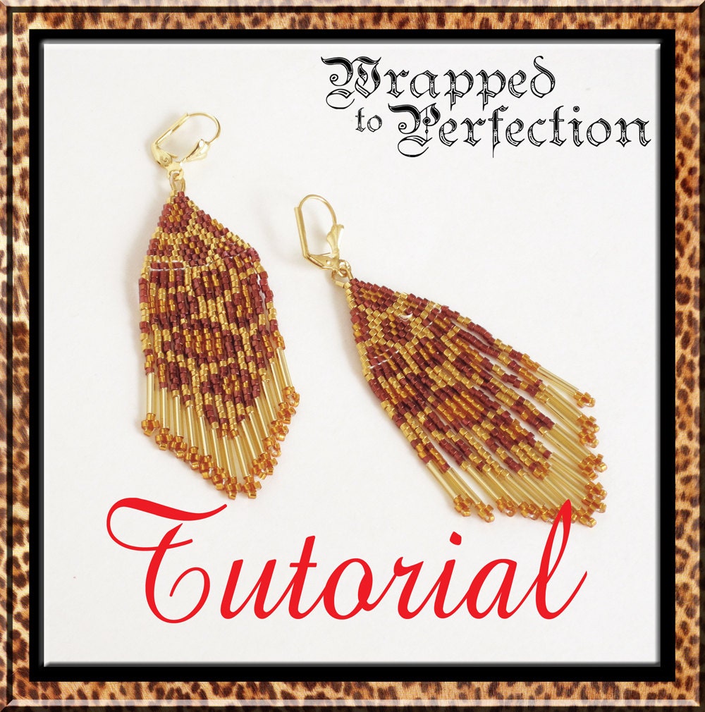 Leopard Earrings / Instant Download PDF by WrappedToPerfection