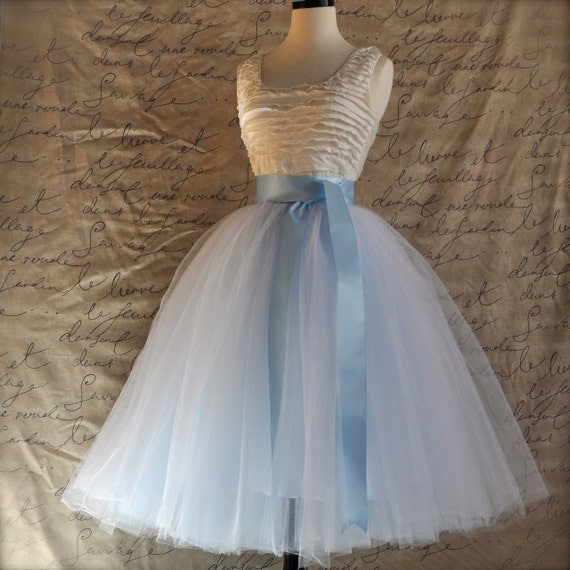 White Blue Skirt 106