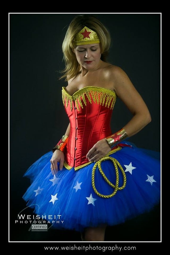 Simply Wonderful Wonder Woman Inspired Tutu And Corset Adult