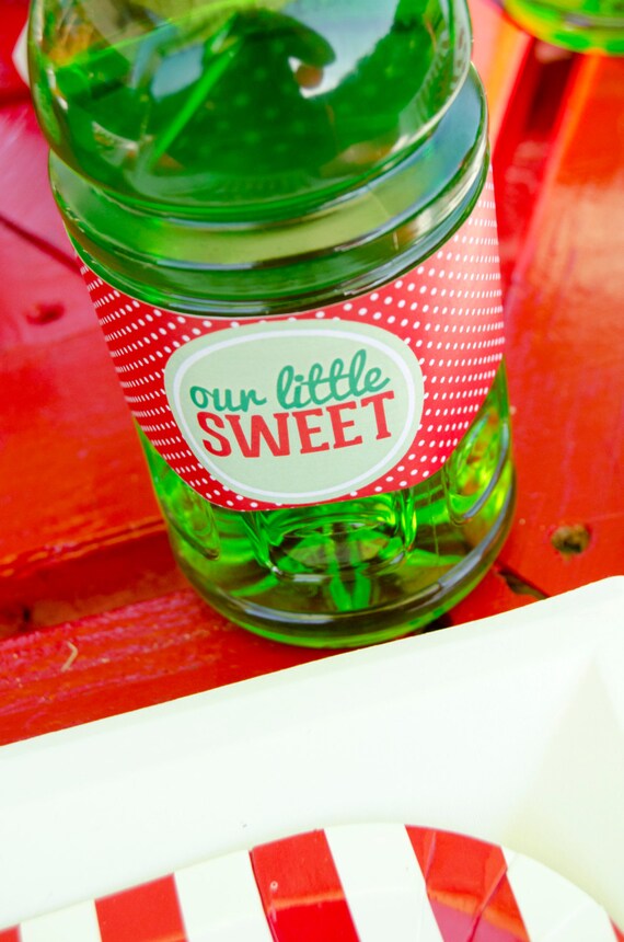 Red Watermelon Party PRINTABLE Drink Labels by Love The Day Il_570xn