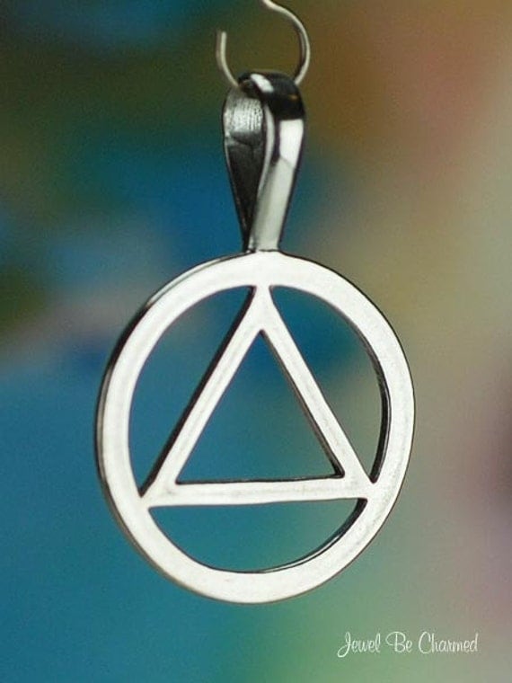 Triangle in circle necklace meaning