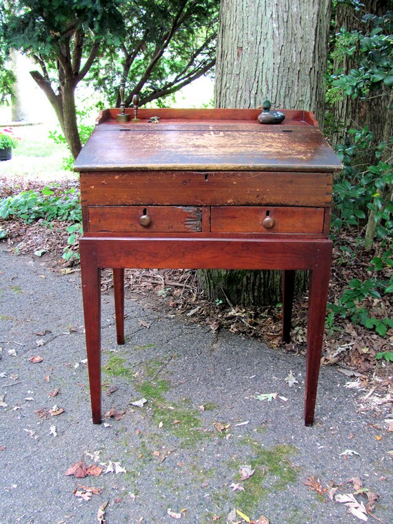 RESERVED Store Counter Cash Register Antique Wooden Slant