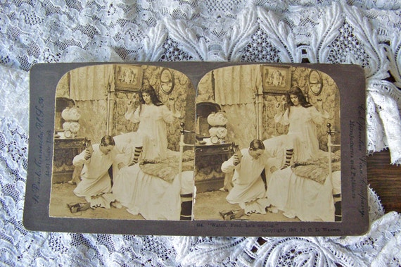 Antique Stereoview Card 3D Card Victorian Daily By Cynthiasattic