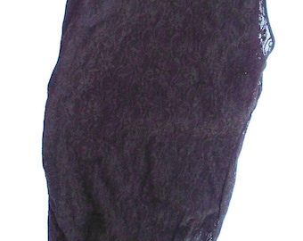 Vintage Black Lace Leotard Halter Black Top One Size Lily of France Bodysuit Gloria Falla Sheer Lace Teddy See Through Lingerie Nightie