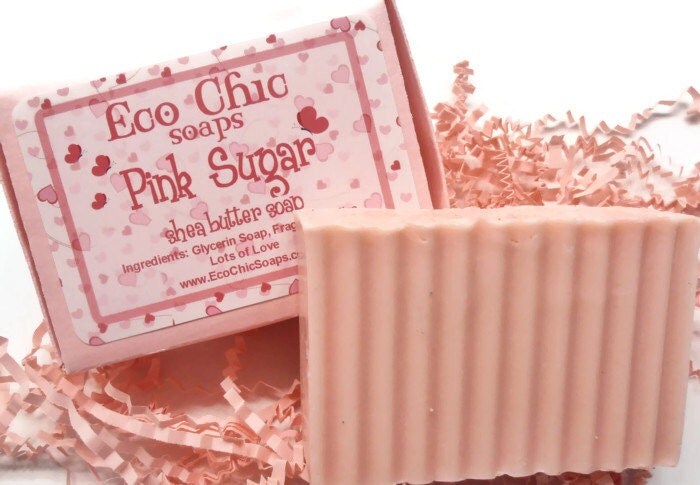Pink Sugar Soap Shea Butter Soap Vegan
