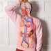 Weird but Awesome Sweatshirt - Body Anatomy Science Teacher - Pink Shirt