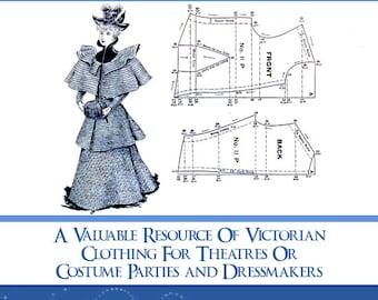 86 VICTORIAN DRESS PATTERNS Design Your Own Theatre Costumes Pattern for Dressmakers 177 Pages Printable Instant Download See Top Reviews