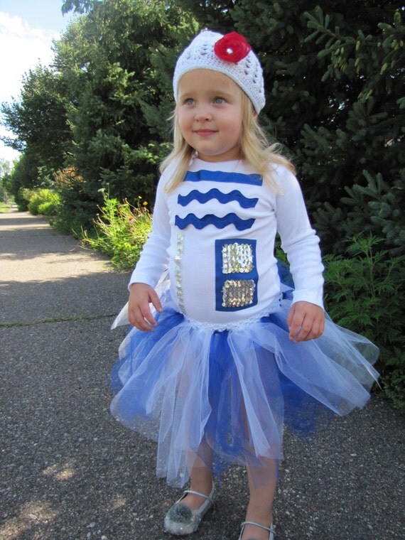Items similar to Adorable R2D2 Inspired Droid Halloween Tutu Costume