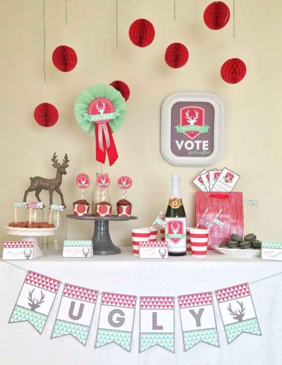 Ugly Christmas Sweater Party Decor