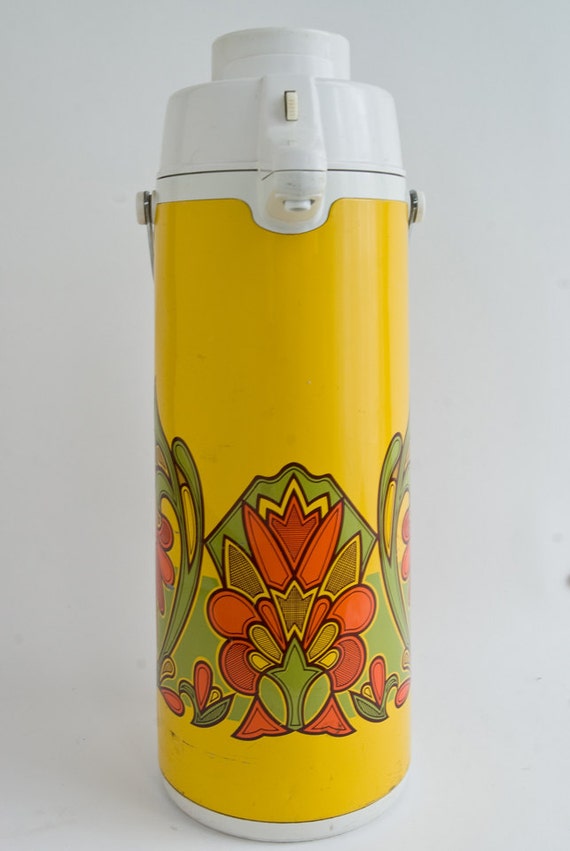 Retro Thermos Vintage Peacock Thermos Kujaku of Japan Vacuum