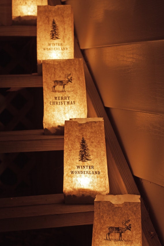 items similar to christmas luminaries on etsy items similar to christmas luminaries on etsy