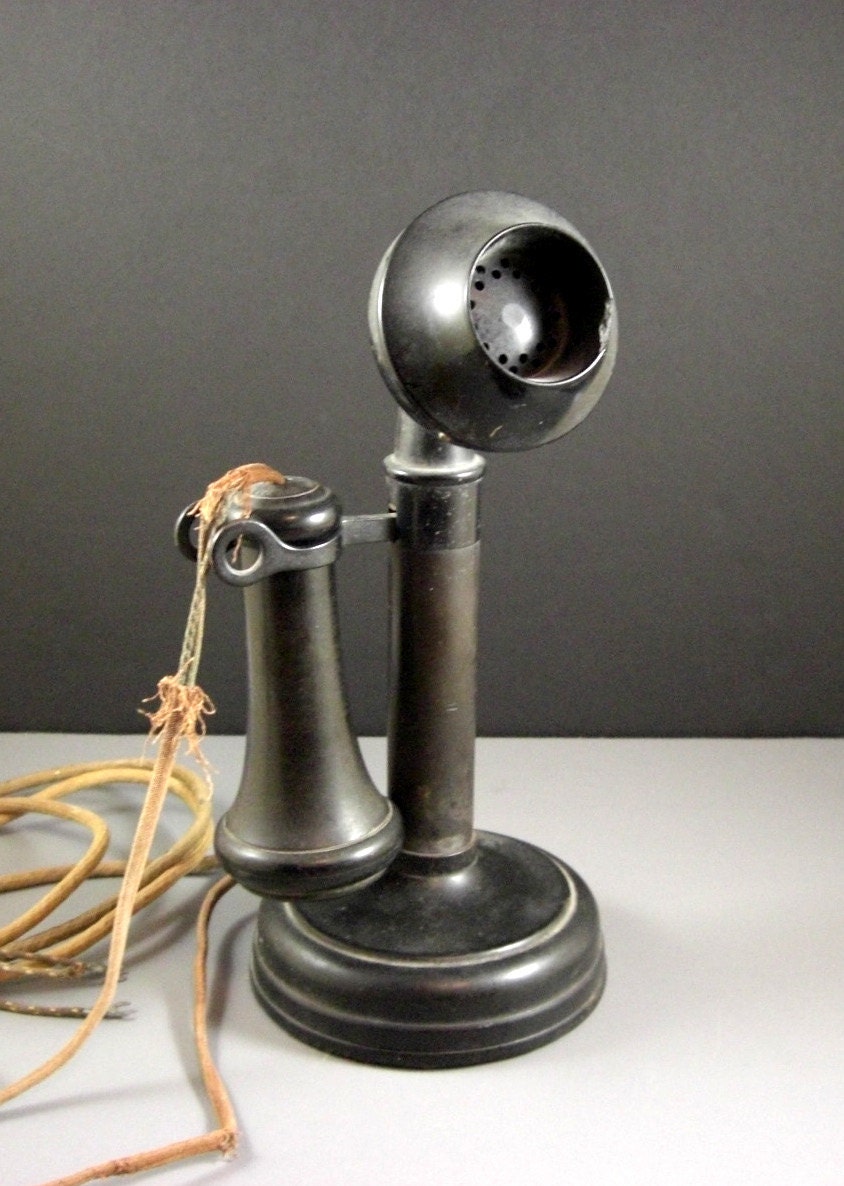 Antique Candlestick Phone // Kellogg Western Electric // from