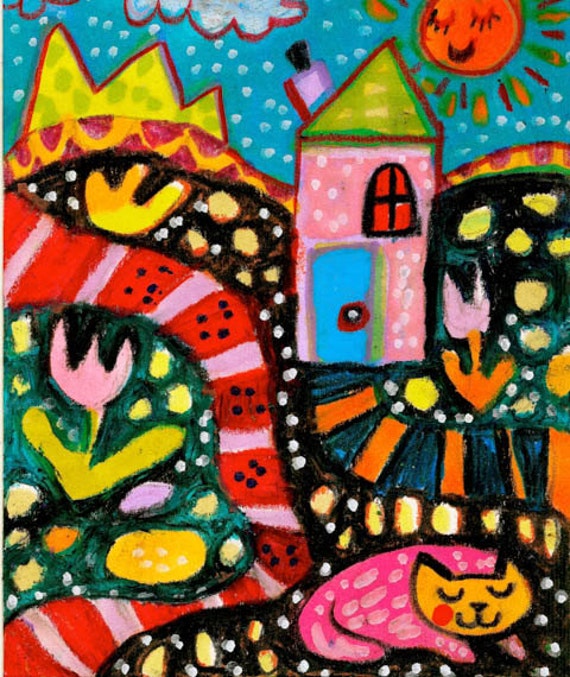 Whimsical Art Print Children's Room Decor Whimsical