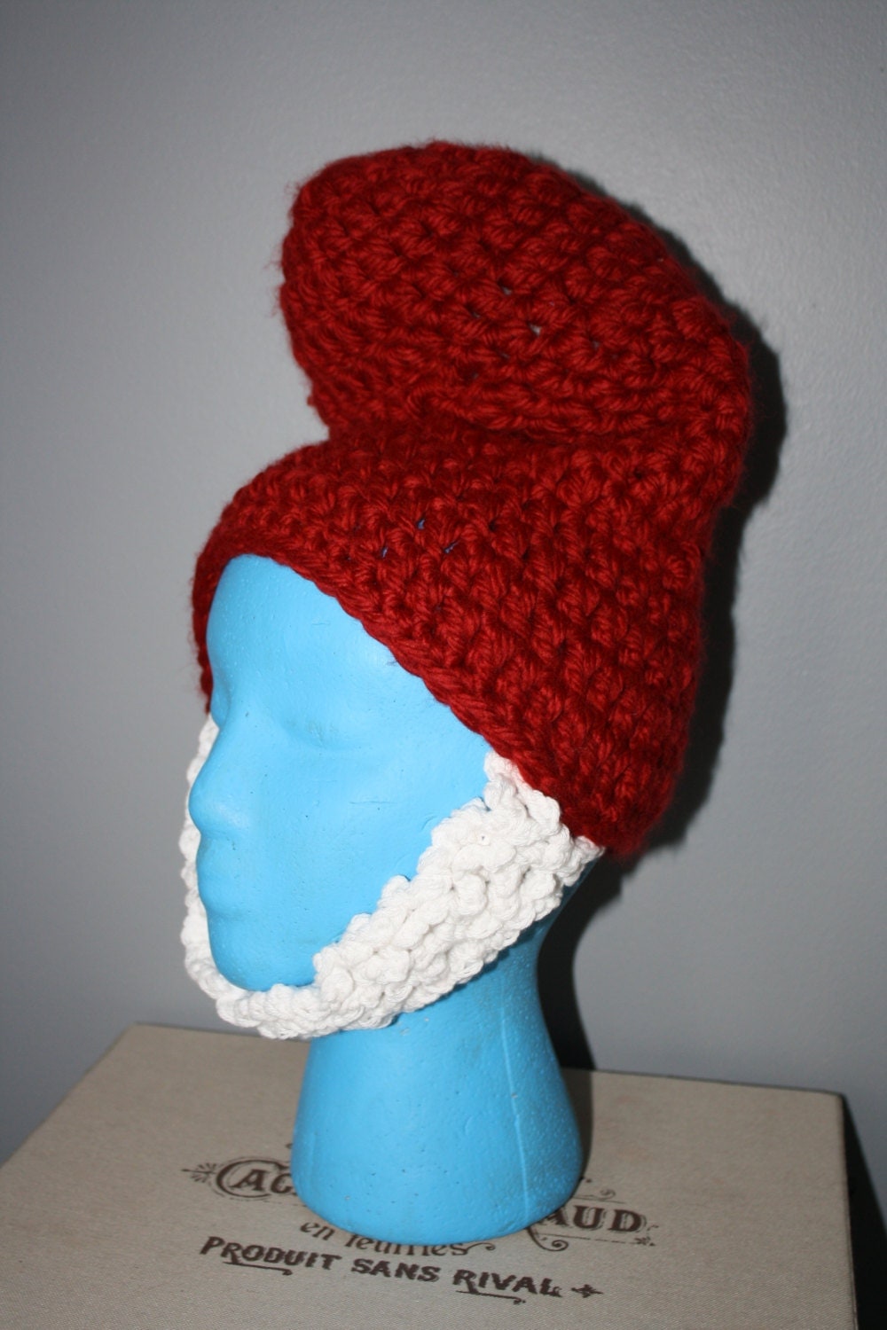 Papa Smurf EASY Crochet Hat PDF Pattern Size Child