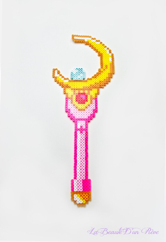 Items similar to Sailor Moon Crescent Wand Pixel Art 8 Bit on Etsy