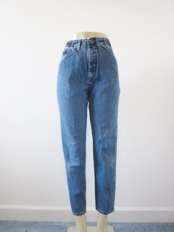 Lee Elastic High Waisted Denim Jeans Womens 6 Petite Frayed