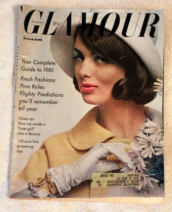 Glamour Magazine January 1961 Tons of Ads