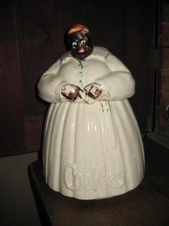 Vintage McCoy pottery mammy aunt jemima cookie by stuffinthetrunk