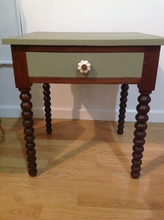 Items similar to Antique Refurbished Side Table on Etsy
