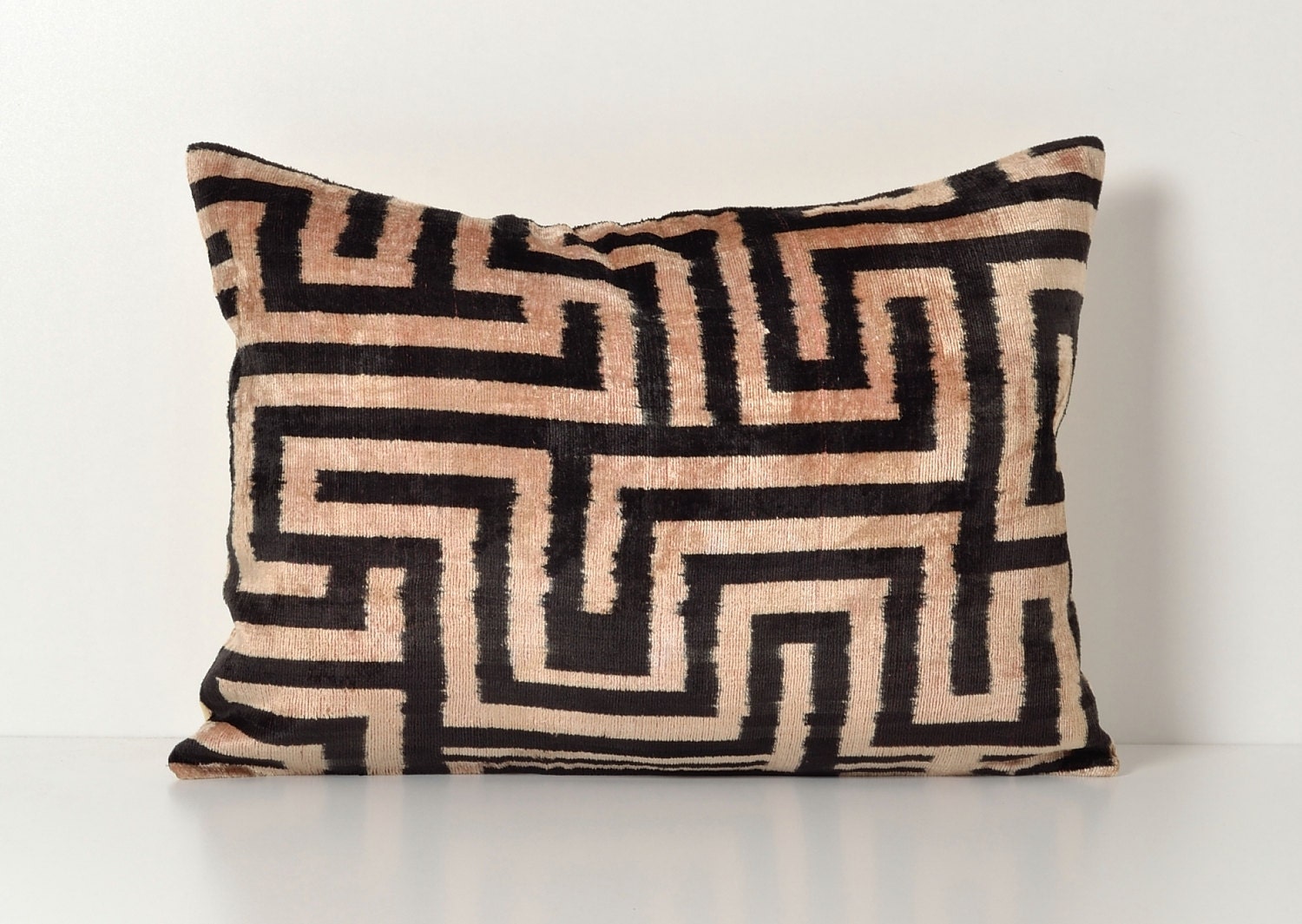 Black Ikat Pillow Ikat Pillows Couch Pillow by pillowme on Etsy