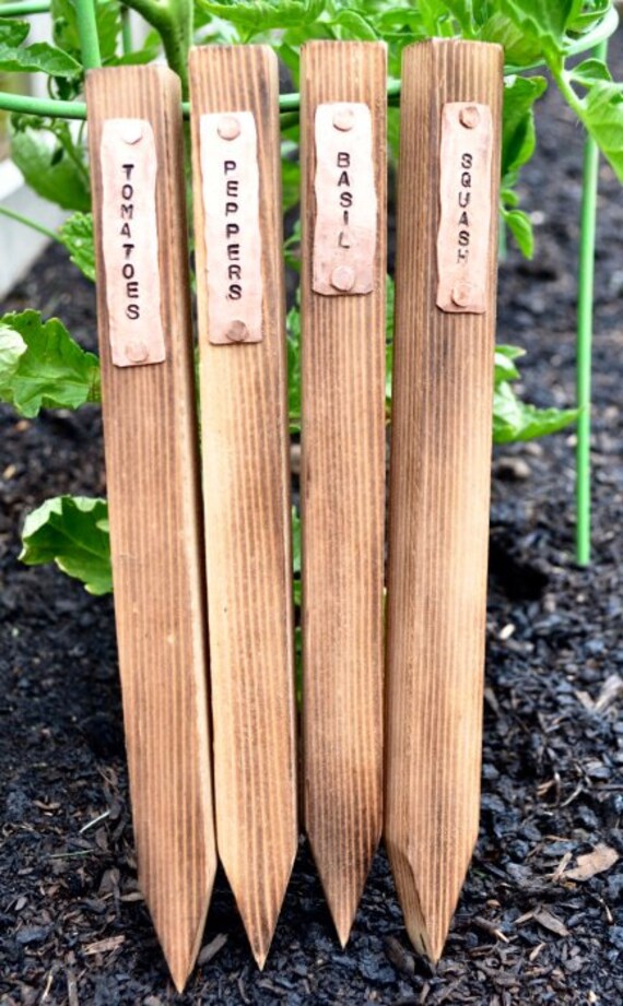 Herb Garden Stakes with Copper Tag each Great