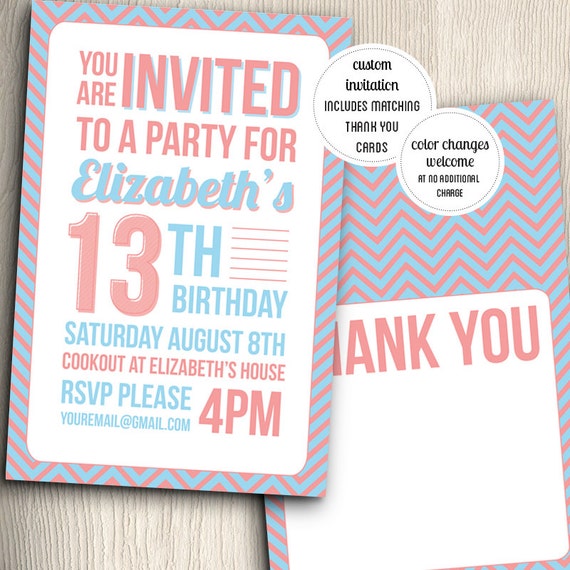 Birthday Invitations For Teenage Girl 7