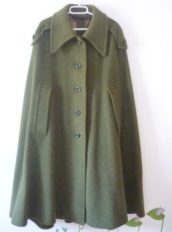 Wool Cape Coat Womens Size M