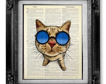 cat print dictionary art print on book page art book page print dictionary - Prints On Old Book Pages cat print dictionary art print on book page art book page print dictionary - Prints On Old Book Pages