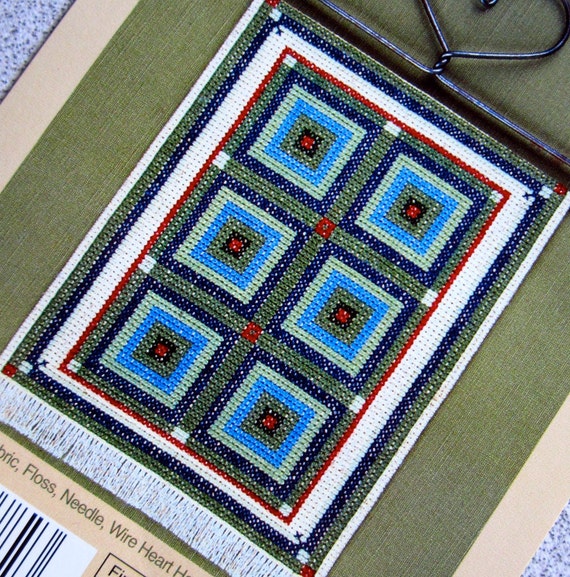 PATTERN: Kalidescope Amish Country Quilt Counted Cross Stitch