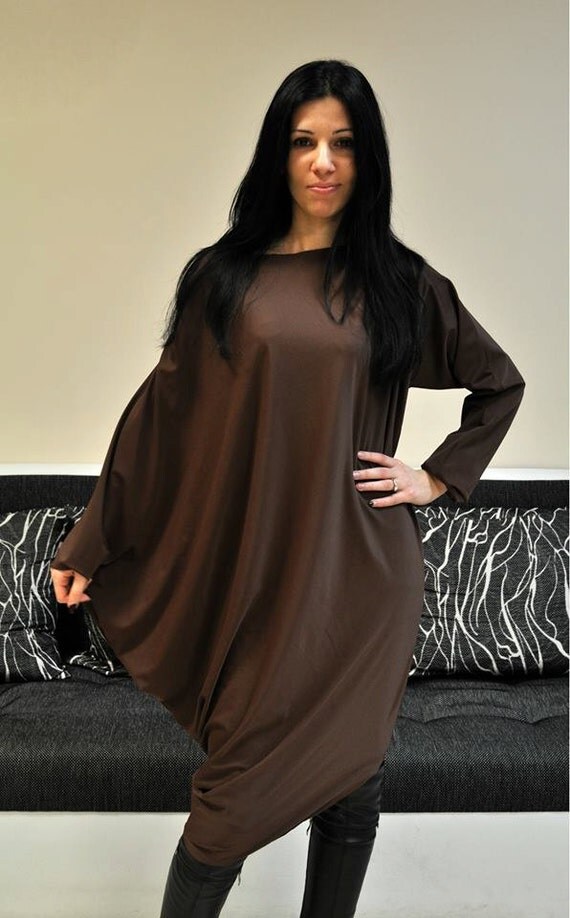 long sleeve tunic maxi dress