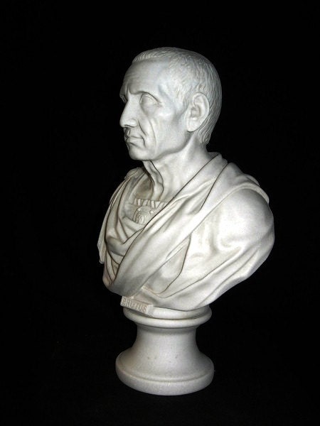 BRUTUS MED A marble bust of the Roman senator.