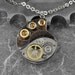 RESERVED for creativminds Steampunk Ammonite Fossil Necklace - The Fossilized Spiral of Time by COGnitive Creations