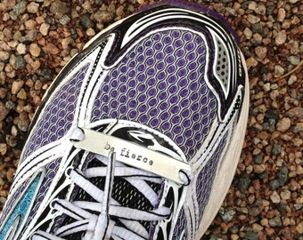Custom Running Shoe Tags Plates for Fitness Inspiration Set of Two Shoe Tags - Custom Shoe Tag - Custom Shoe Plate - Fitness - Runner
