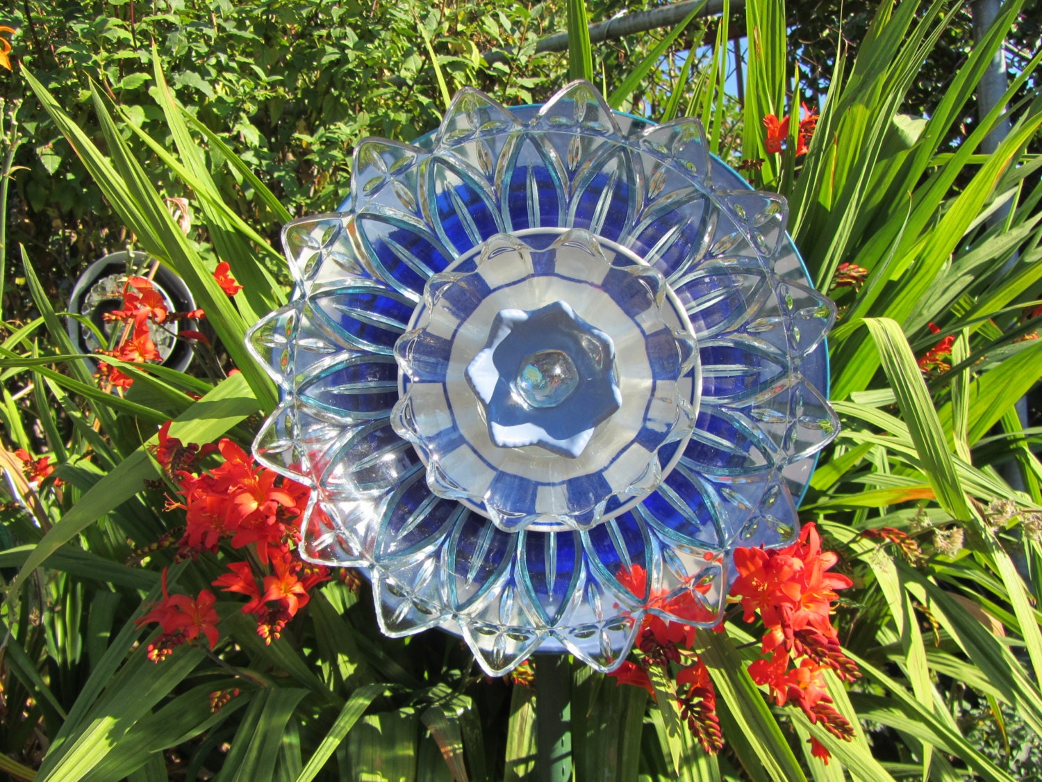 Image Result For Glass Plate Garden Art