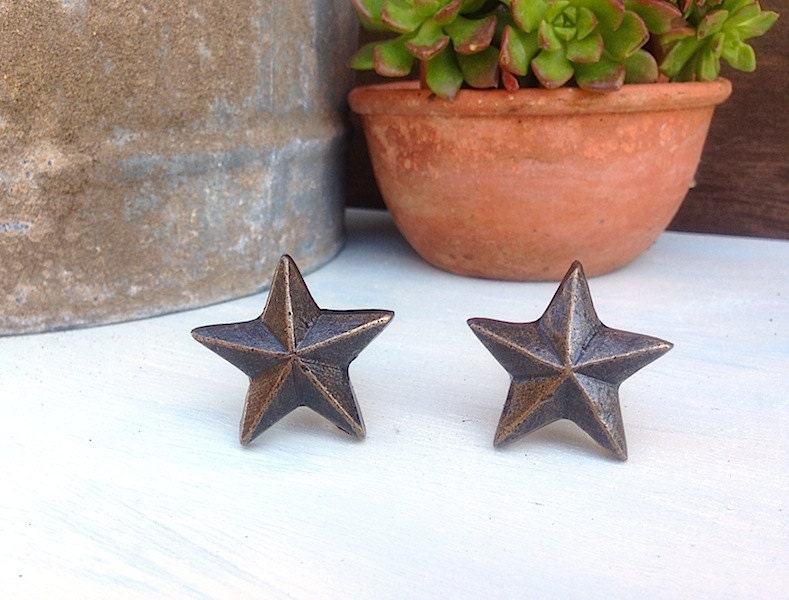 Rustic Bronze Texas StarStar Metal PullDrawer