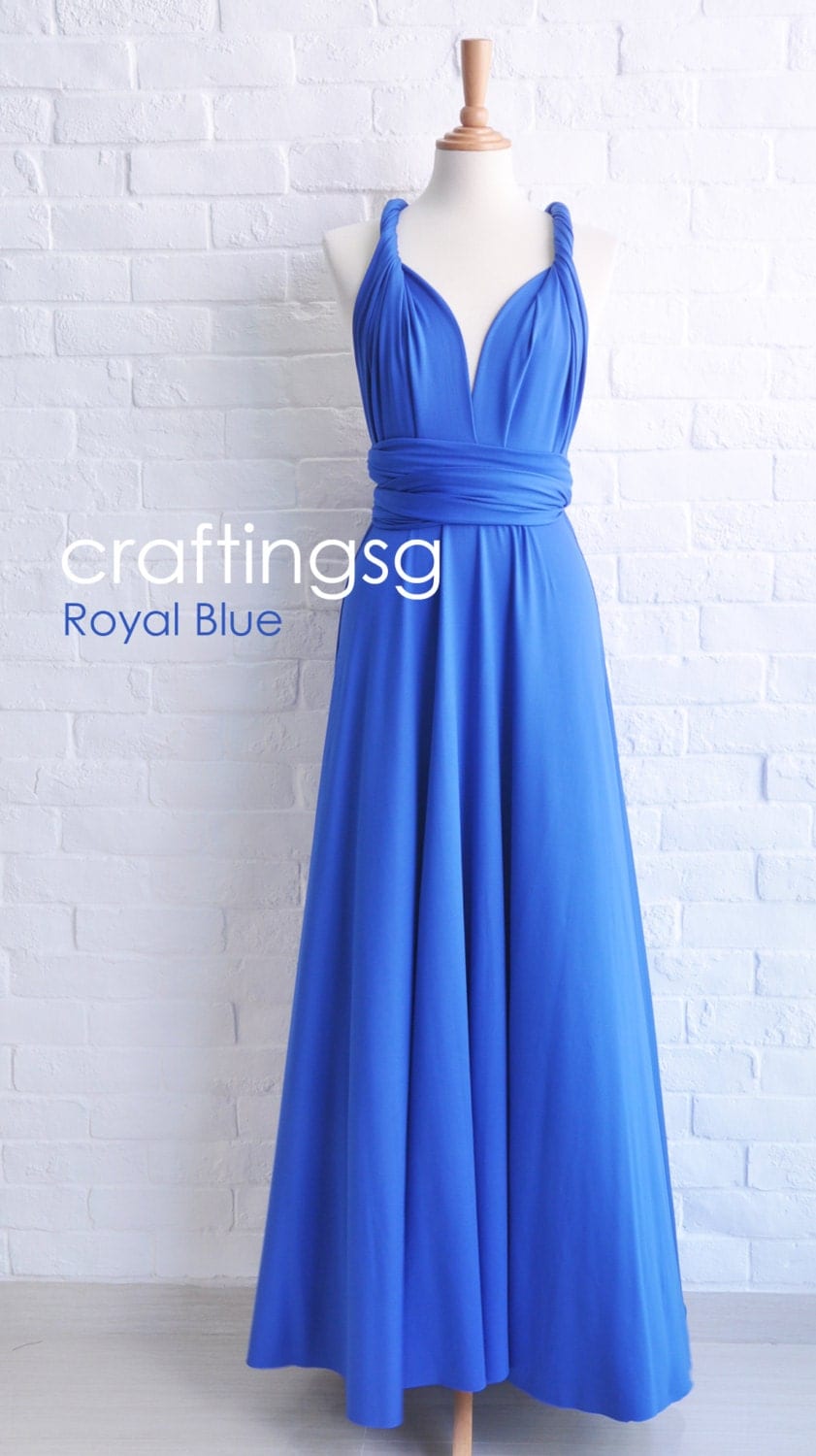 royal blue infinity dress bridesmaid