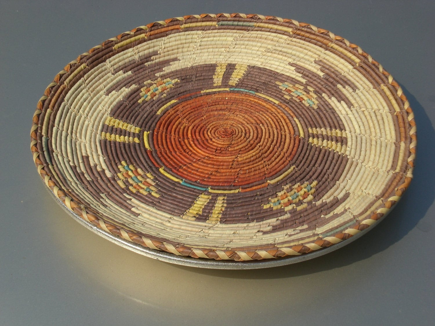 native american basket tight weave antique by crownandswords