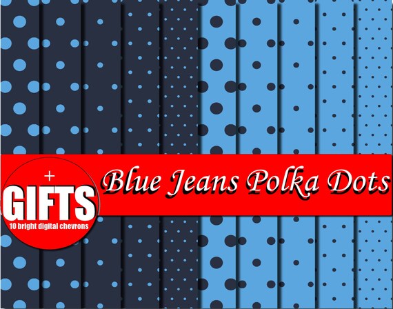 Navy Blue Polka Dot Digital paper Scrapbook Blue Clipart DIY indigo blue background invitation card party craft supply graphic design files