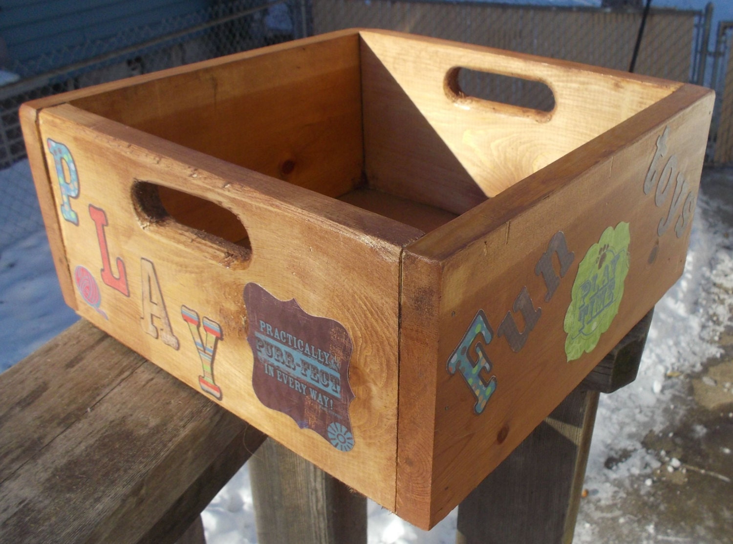 custom made wooden toy boxes