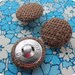 Burlap Buttons Size 40 (25mm - 1 Inch)