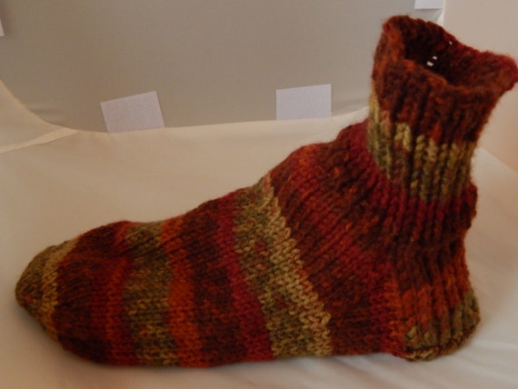 Men's Knit Sock Slipper Pattern