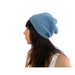 Cashmere Merino Hand Knit Slouch Hat. Soft. Sky / Cornflower Blue. Romantic Spring / Winter Fashion.
