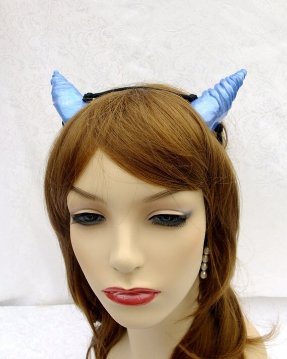 Blue Dragon Horns Cosplay Horns Costume Horns Frosted Blue