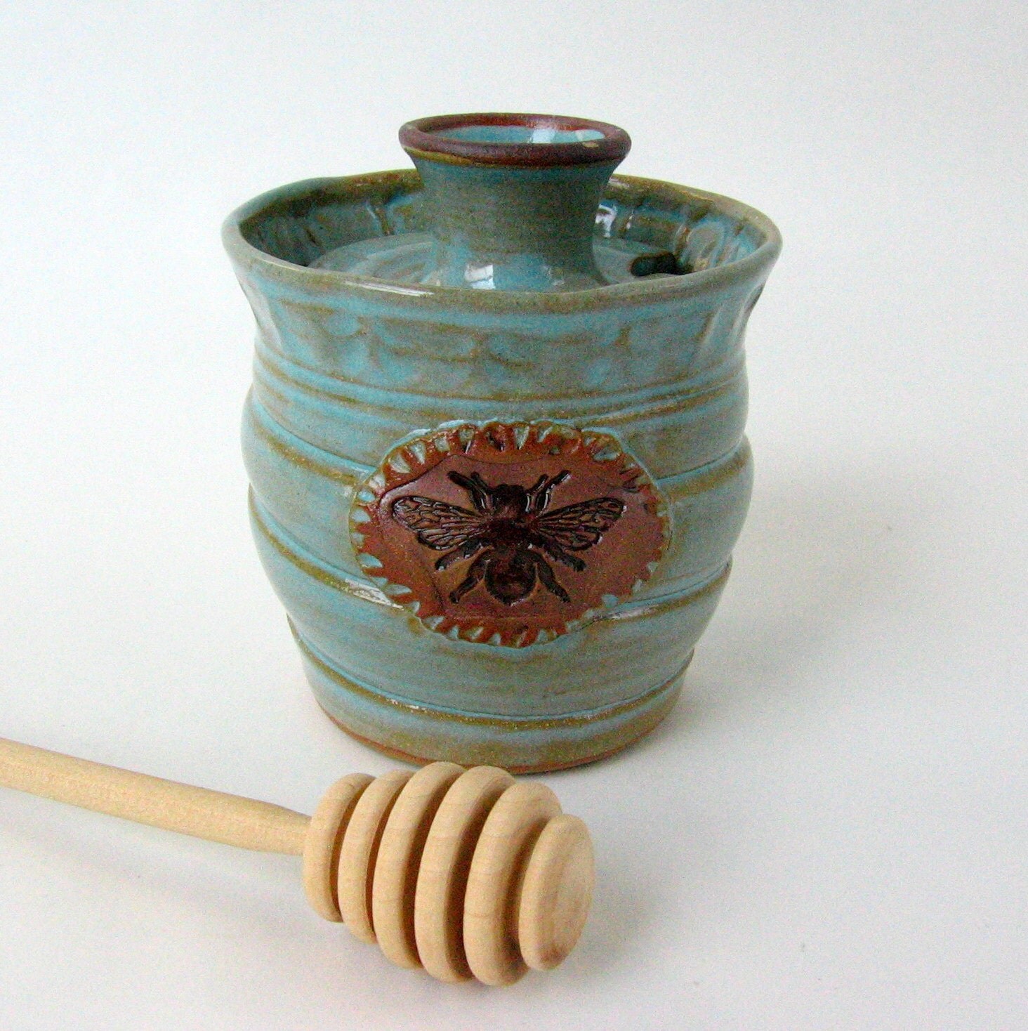 Honey Jar With Dipper