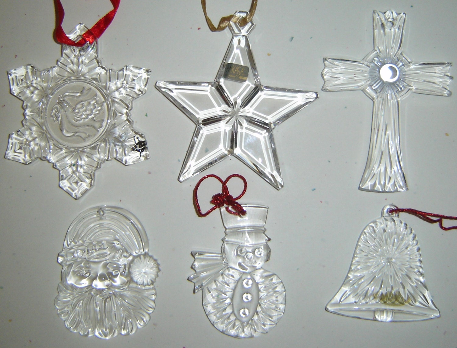 6 glass crystal christmas ornaments mikasa by 6 glass crystal christmas ornaments mikasa by