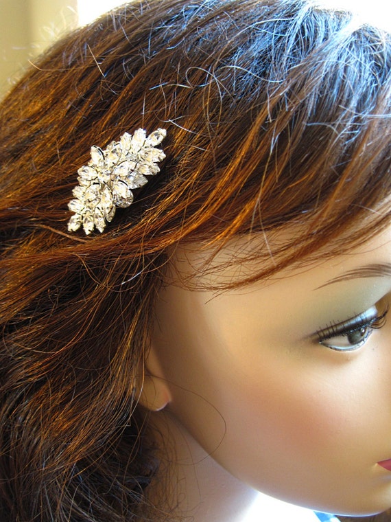 Small Crystal Wedding Hair Comb Vintage Style Bridal Hair
