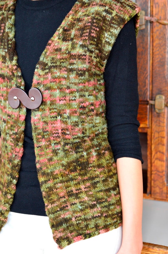 Slip Stitch Vest, a one piece knitted women's vest PDF ...