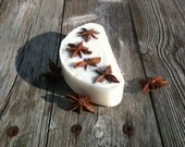 Rustic Vanilla Star Anise Shea Butter Soap Half Moon Rustic