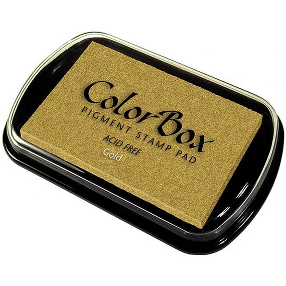 GOLD Stamp Pad Gold Ink Pad ColorBox Full Size Pigment
